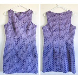 Vintage Rare Sleeveless Dress in Stunning Purple Pattern